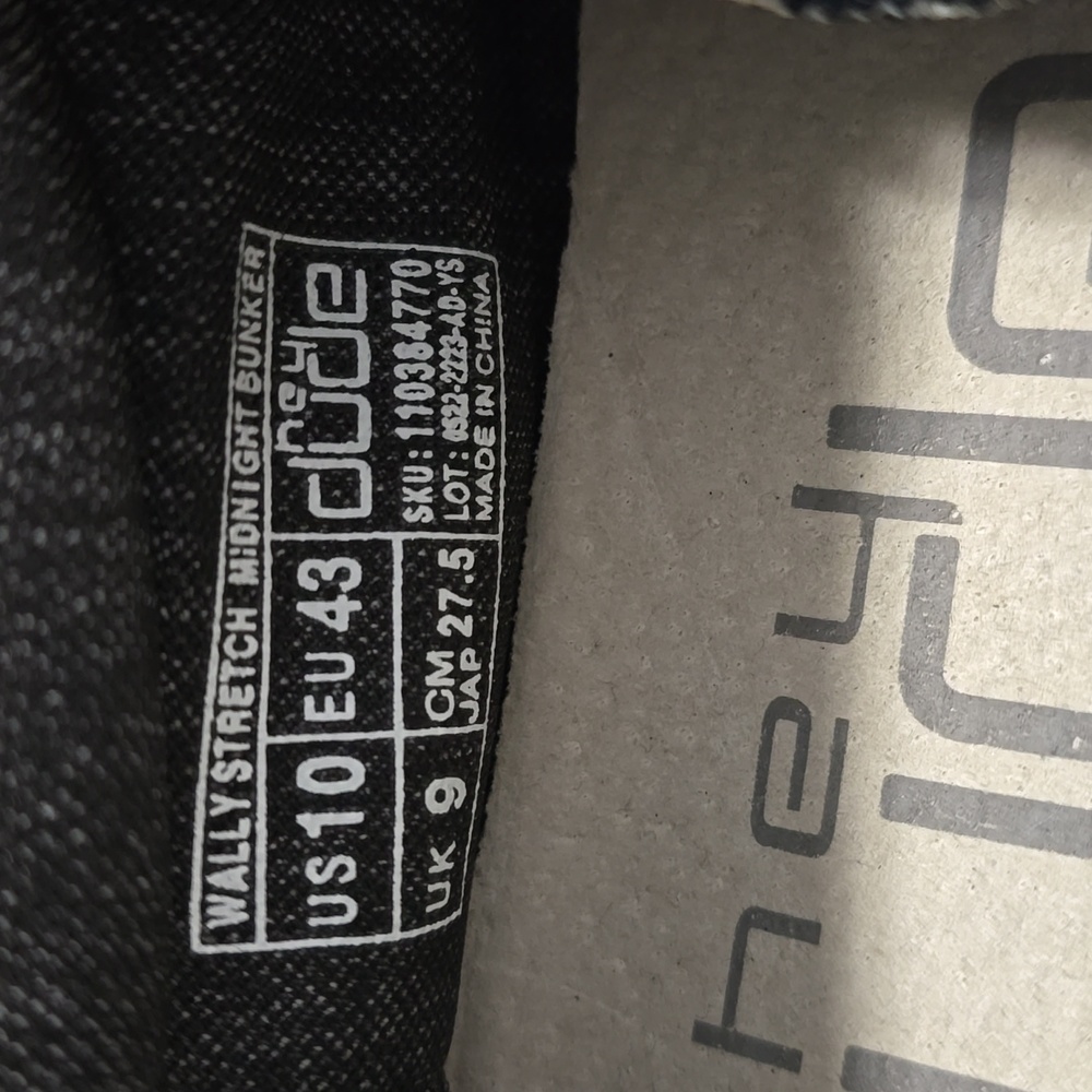 Hey Dude Men's Black Slip-On Loafers NWOT - Picture 3 of 5